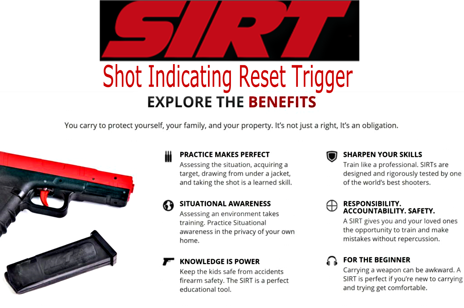 SIRT Training Pistol